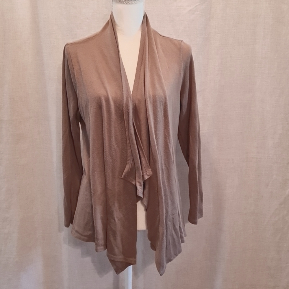 Brown cardian, prob Sz XL, GUC, comfortable, goes with jeans/skirt/dress